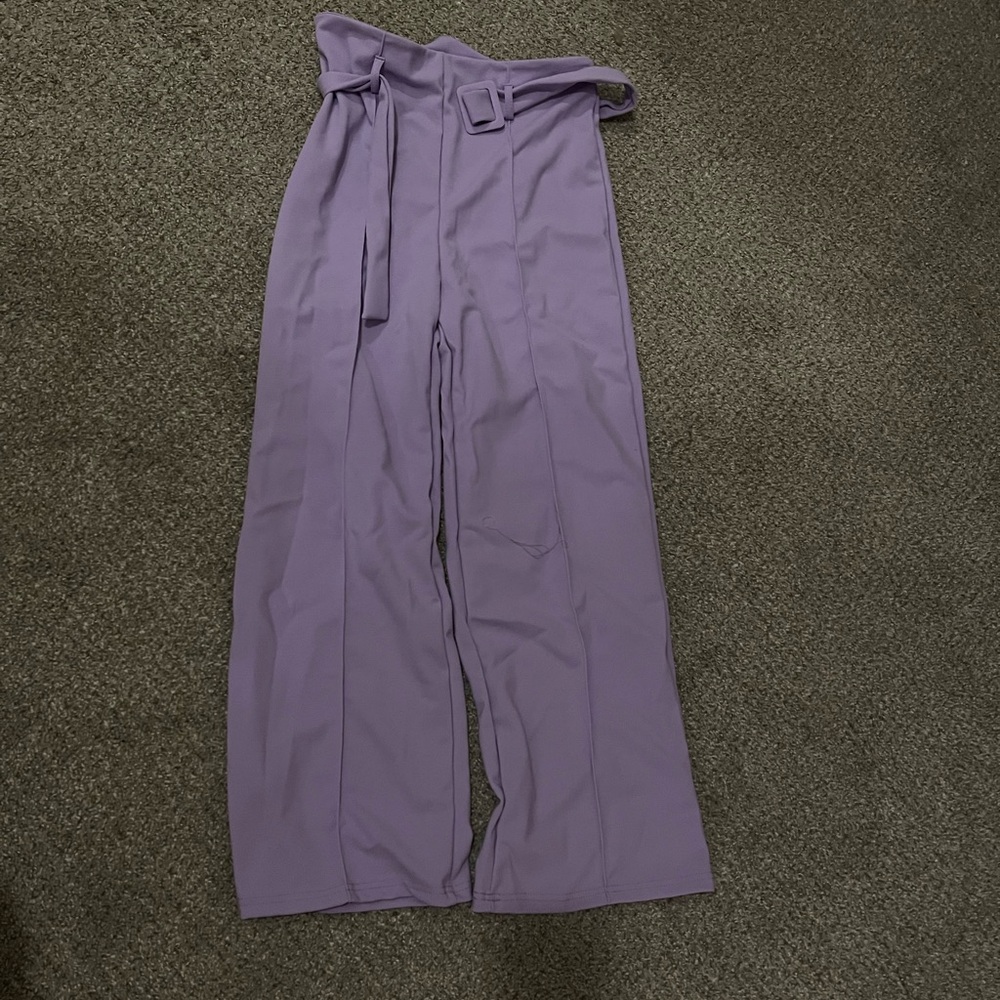 SHEIN Lavender Wide Leg Pants